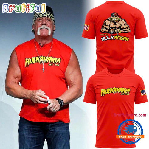 Hulk Hogan Hulkamania Forever New Design Red T Shirt