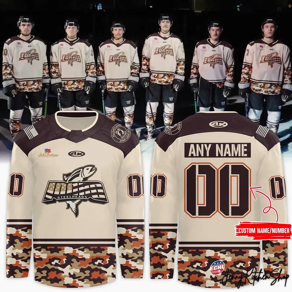 Idaho Steelheads 2025 Military Appreciation Hockey Jersey