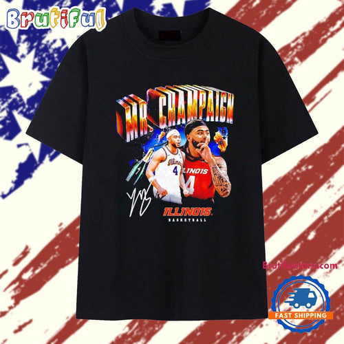 Illinois Basketball Kylan Boswell Mr Champaign signature graphic T Shirt
