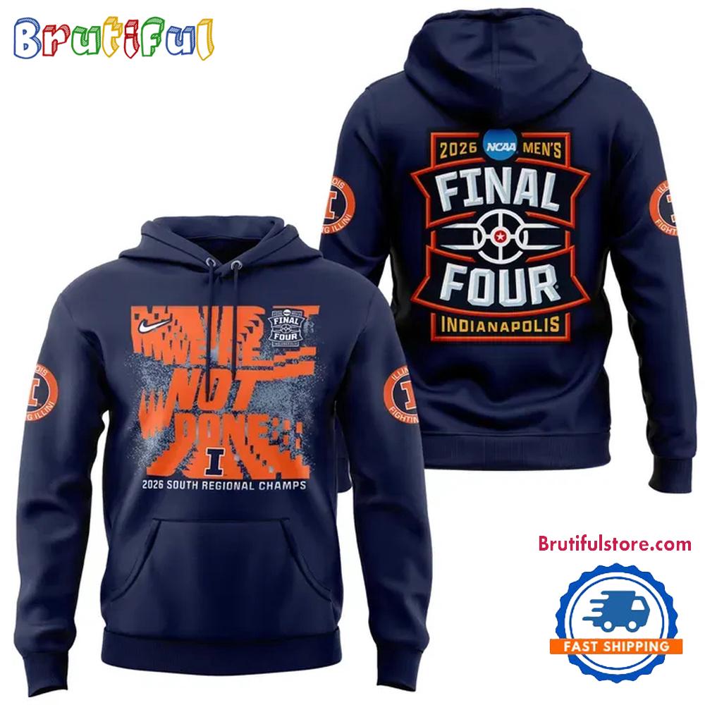 Illinois Fighting Illini 2026 NCAA Men’s Basketball Final Four Series Hoodie T-Shirt