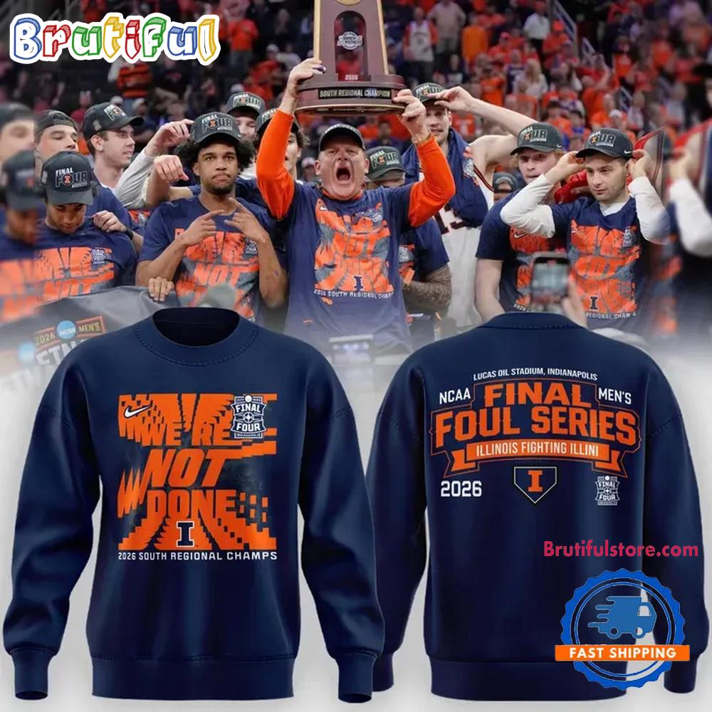 Illinois Fighting Illini 2026 NCAA Men’s Basketball Final Four Series Hoodie T-Shirt