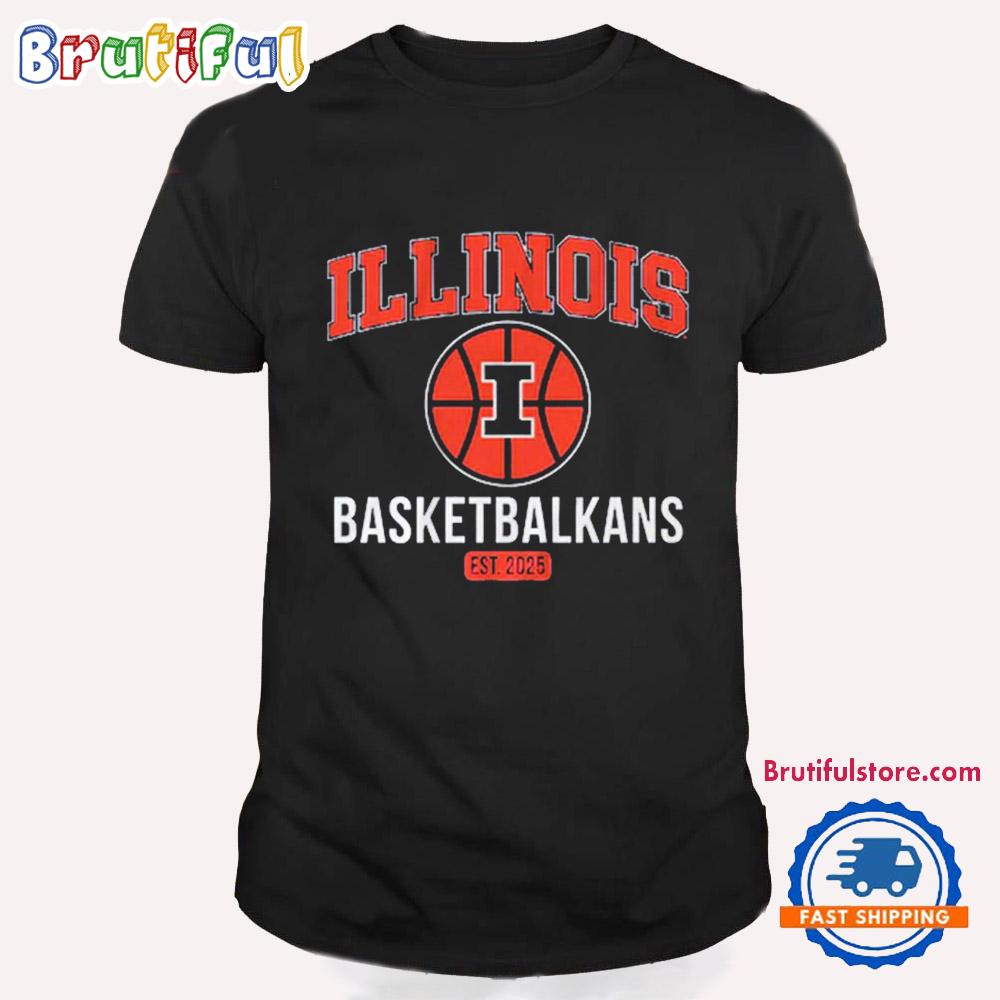 Illinois Fighting Illini Basketball Est 2025 Vintage T Shirt
