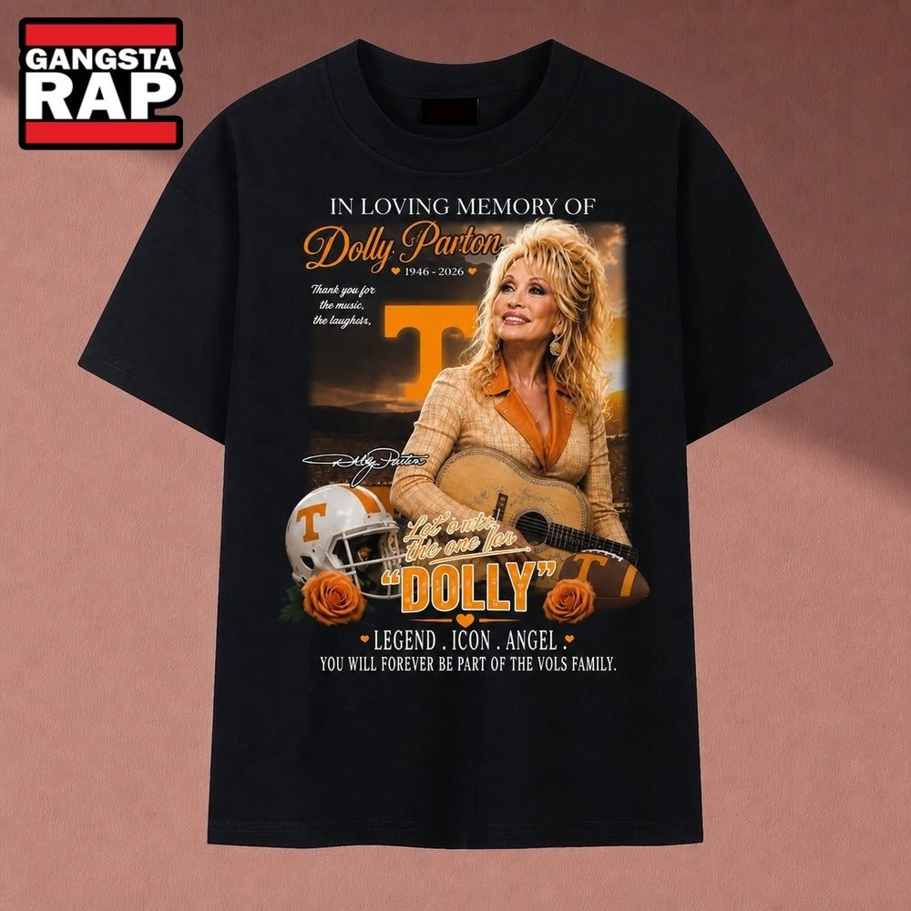 In Loving Memory Of Dolly Parton Vols Family Tribute T Shirt, Music 2D Shirt