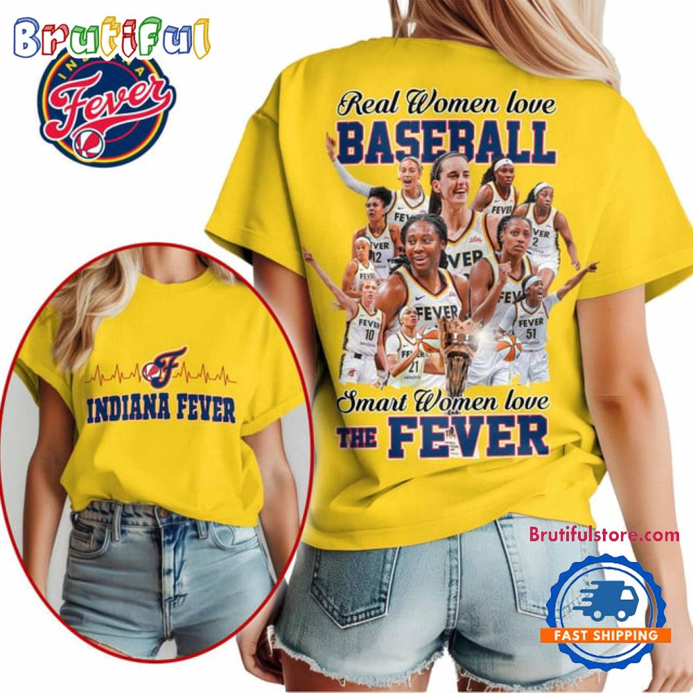 Indiana Fever 2025 Commissioner’s Cup Champions Women’s Yellow Shirt