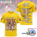 Indiana Fever 2025 Commissioner’s Cup Champions Yellow Unisex 3D Shirt