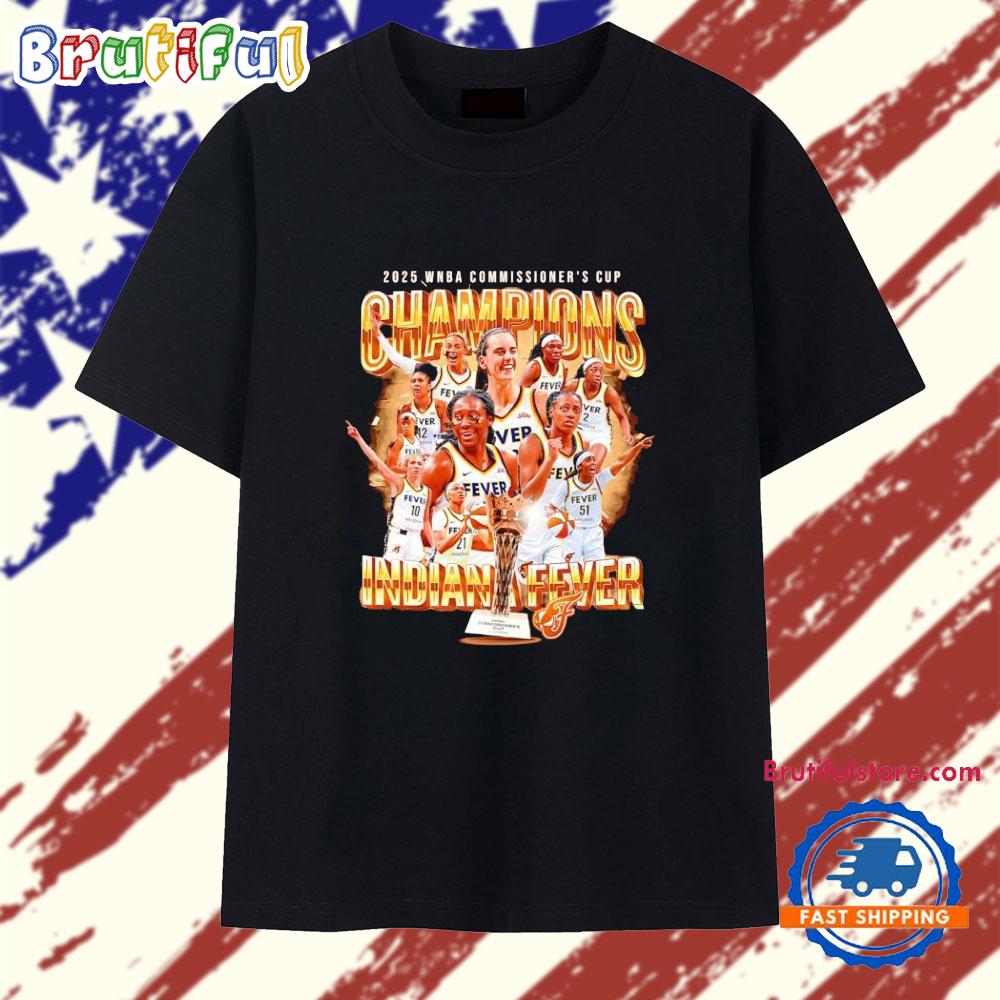 Indiana Fever 2025 WNBA Commissioner’s Cup Champions Graphic T Shirt