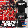 Indiana Fever 2025 WNBA Commissioner’s Cup Champions Now You Know Black 3D Shirt