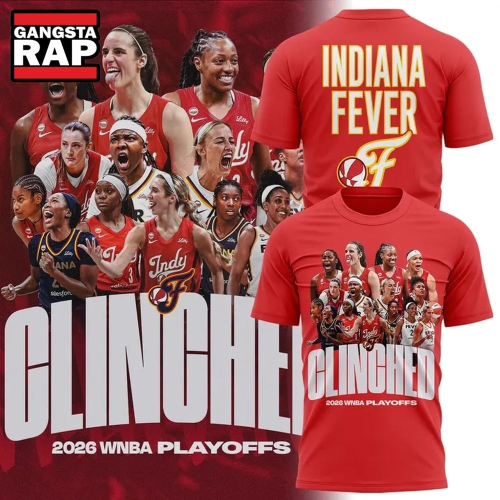 Indiana Fever 2026 WNBA PLAYOFFS All Team Design Limited Hoodie T-Shirt