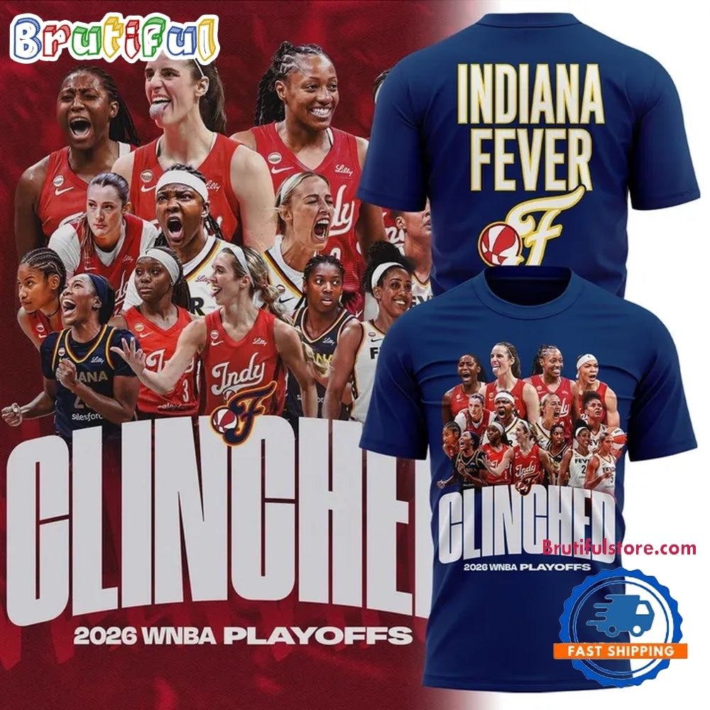 Indiana Fever 2026 WNBA PLAYOFFS All Team Design T Shirt