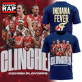 Indiana Fever 2026 WNBA PLAYOFFS All Team Design Hoodie T-Shirt