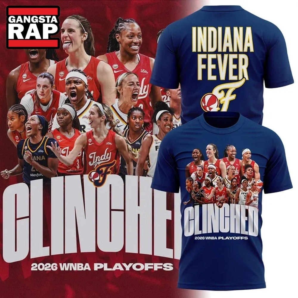 Indiana Fever 2026 WNBA PLAYOFFS All Team Design Hoodie T-Shirt