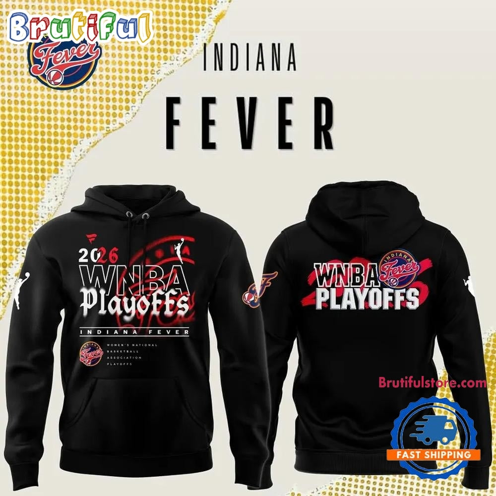 Indiana Fever 2026 WNBA Playoffs Eastern Conference Black Hoodie