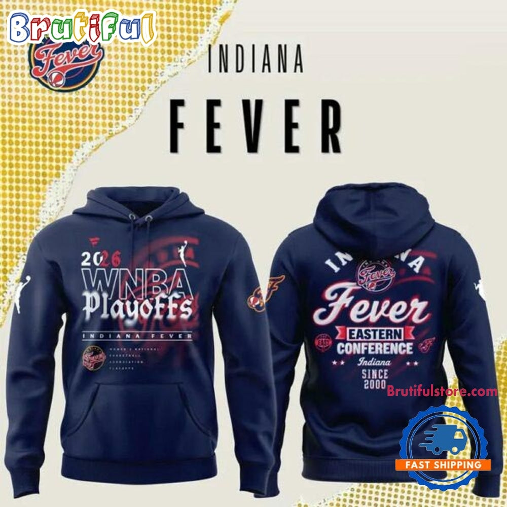 Indiana Fever 2026 WNBA Playoffs Eastern Conference Pullover Hoodie