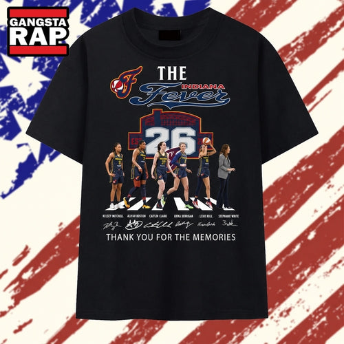 Indiana Fever Abbey Road Signatures Basketball 2026 T Shirt