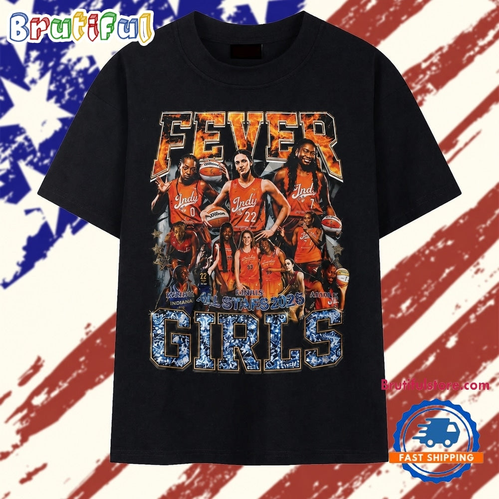 Indiana Fever Girls All Stars Caitlin Clark Bootleg T Shirt
