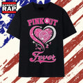 Indiana Fever Pink Out Breast Cancer Awareness Heart Basketball T Shirt