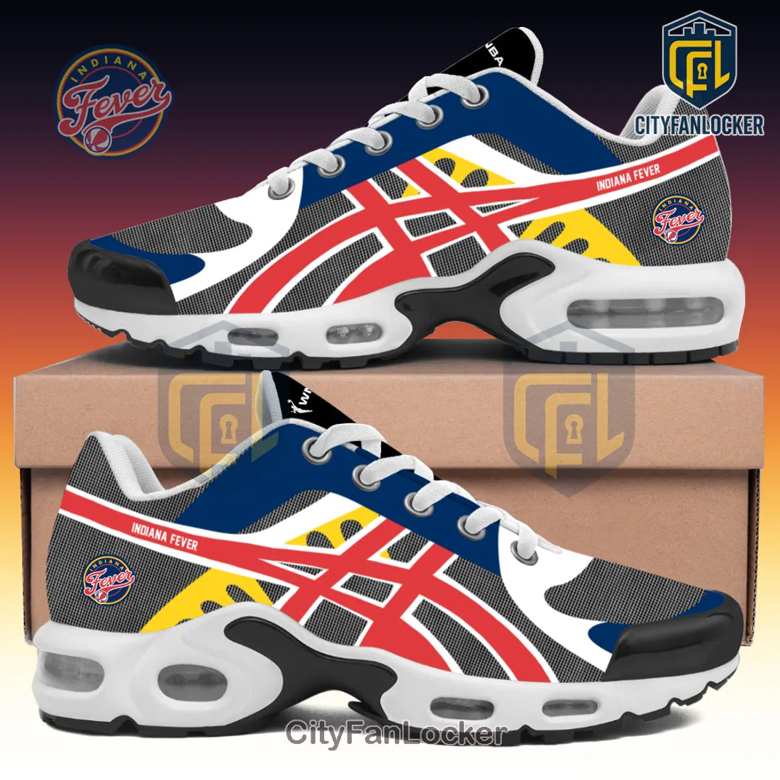 Indiana Fever WNBA Multi-Color Air Max Plus Sneakers