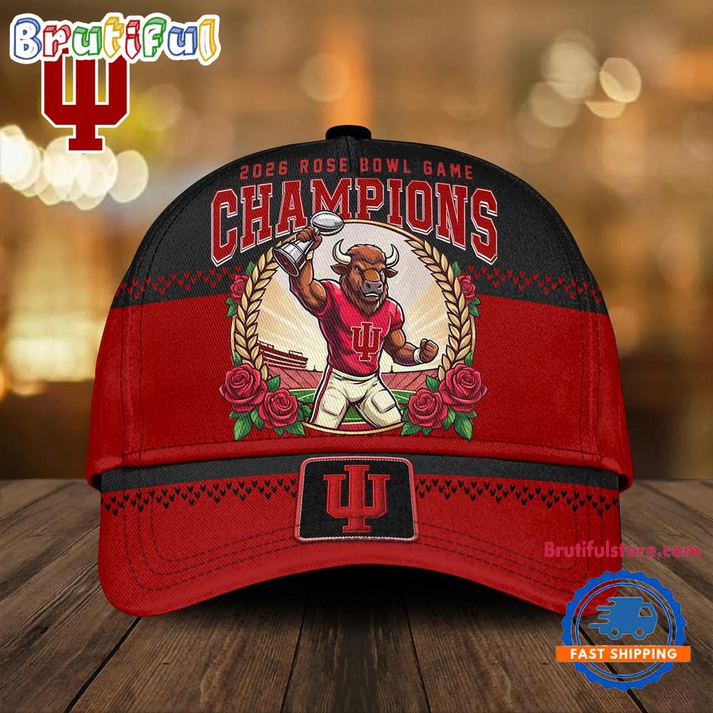 Indiana Hoosiers 2026 NCAA Rose Bowl Champions Classic Cap
