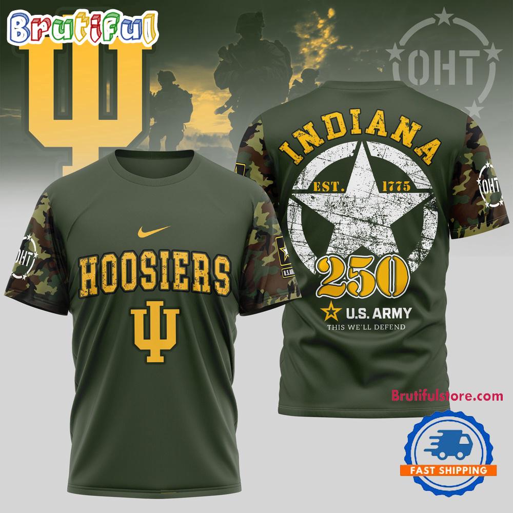 Indiana Hoosiers 250 Years US Army Limited 3D Shirt
