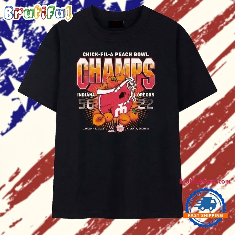 Indiana Hoosiers Chick fil A Peach Bowl champs 2026 T Shirt