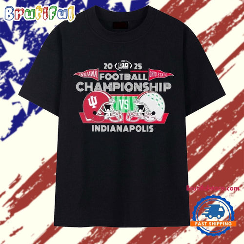 Indiana Hoosiers Vs Ohio State Buckeyes 2025 Big Ten Football Championship Head-to-Head T Shirt