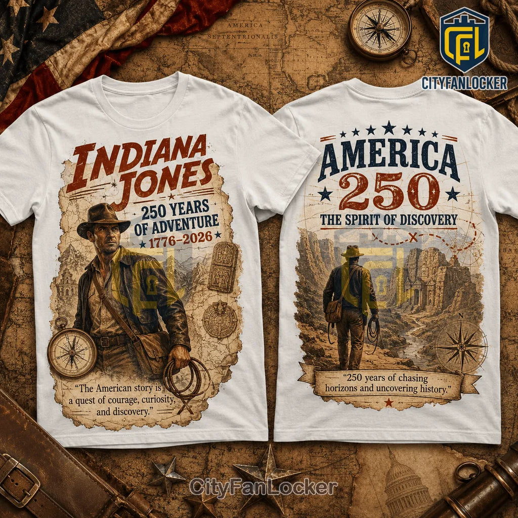 Indiana Jones x America 250 Anniversary Cotton T-Shirt