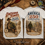 Indiana Jones x America 250 Anniversary Cotton T-Shirt