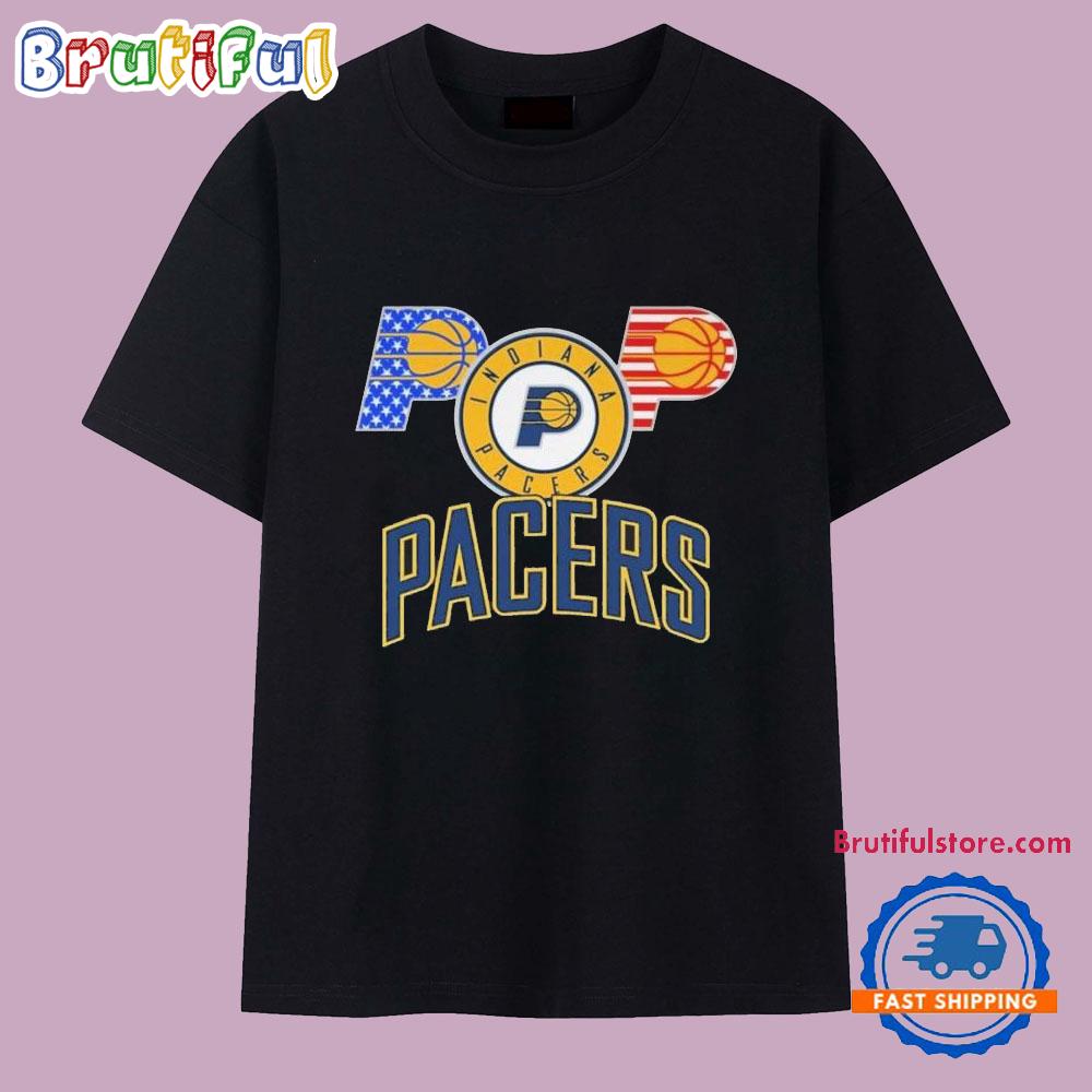 Indiana Pacers Basketball 2025 Logo T Shirt