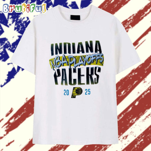 Indiana Pacers NBA Playoffs 2025 Logo T Shirt