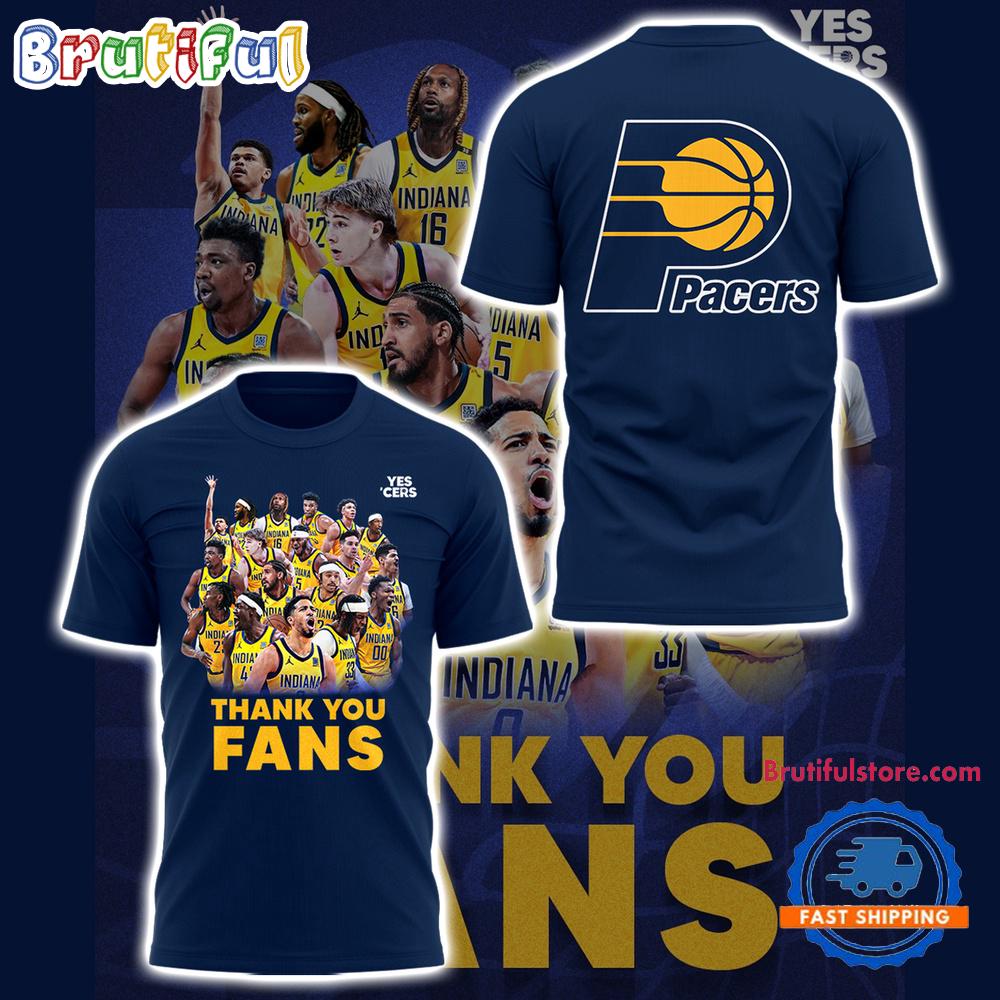 Indiana Pacers Thank You Fans 2025 Hoodie T-Shirt