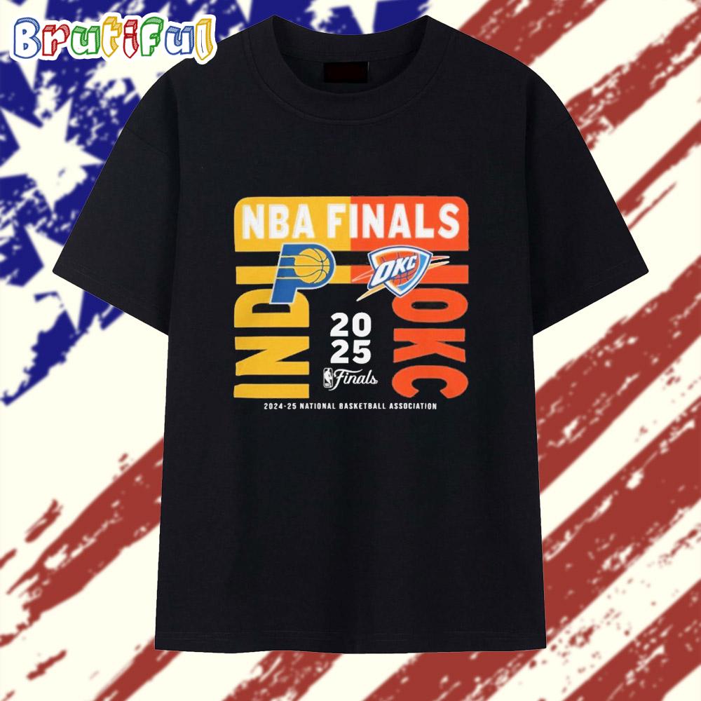Indiana Pacers vs Oklahoma City Thunder 2025 Nba Finals Match-up T Shirt