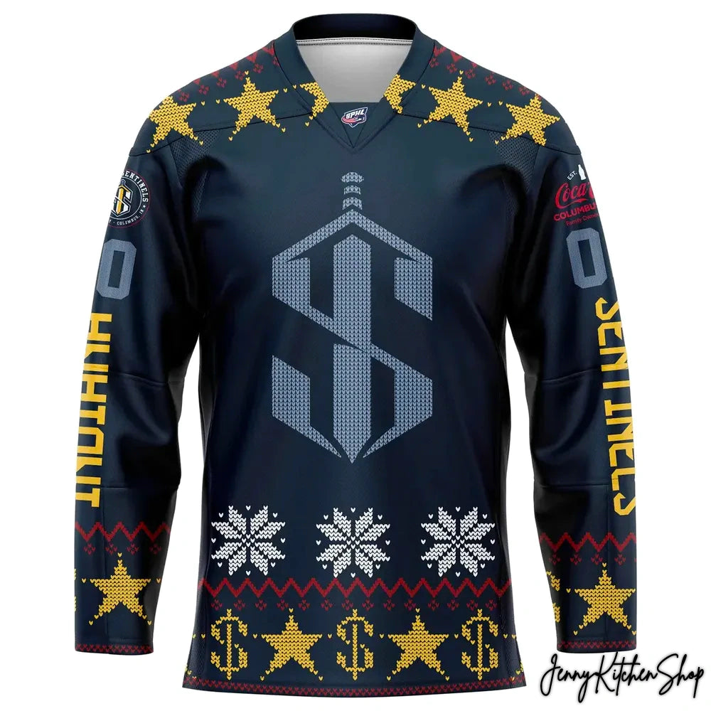 Indiana Sentinels Holiday Sweater 2026 Hockey Jersey