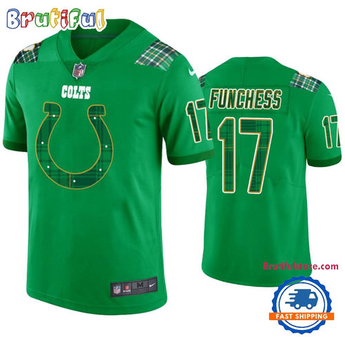 Indianapolis Colts #17 Devin Funchess St. Patricks Day Kelly Green Football Jersey