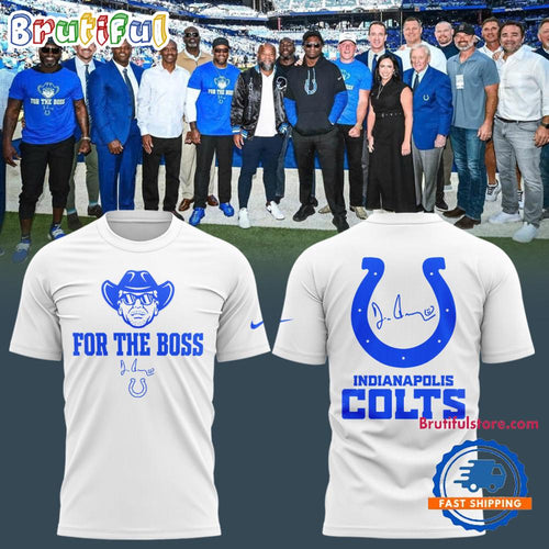 Indianapolis Colts 2025 NFL For the Boss White T Shirt