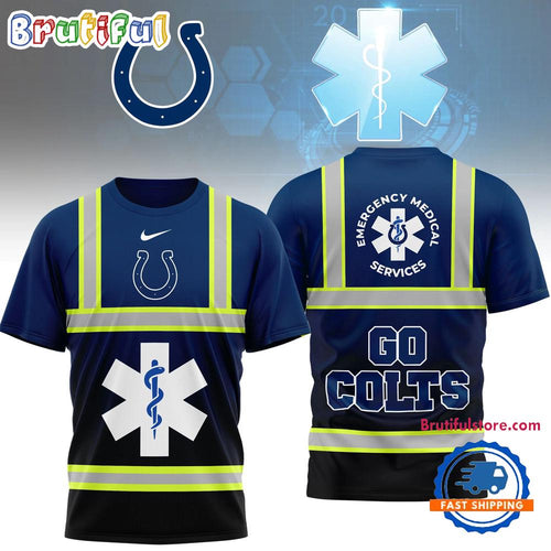 Indianapolis Colts 2026 NFL National EMT & Paramedic Day Special New 3D Shirt