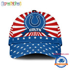 Indianapolis Colts American Flag Pattern Independence Day Baseball Cap