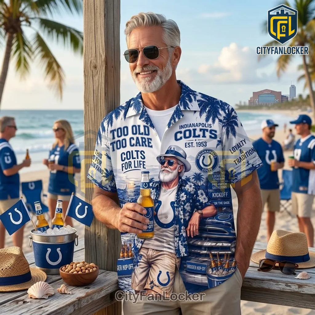 Indianapolis Colts For Life Hawaiian Shirt