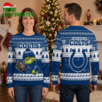 Indianapolis Colts Grinch Football Player Ugly Christmas Sweater