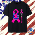 Indianapolis Colts I’m a Survivor Pink Cancer Ribbon T Shirt