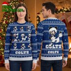 Indianapolis Colts Mickey Mouse Football Player Ugly Christmas Sweater