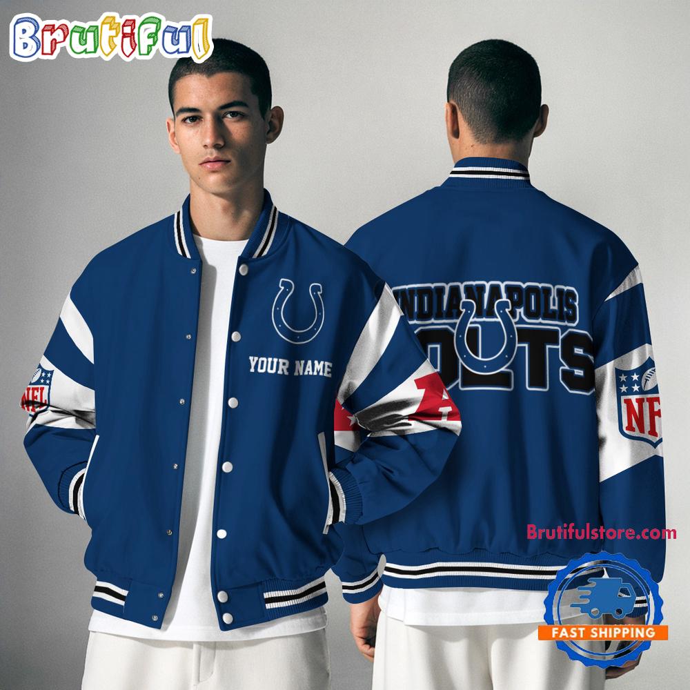 Indianapolis Colts National Football Conference Unisex Baseball Jacket