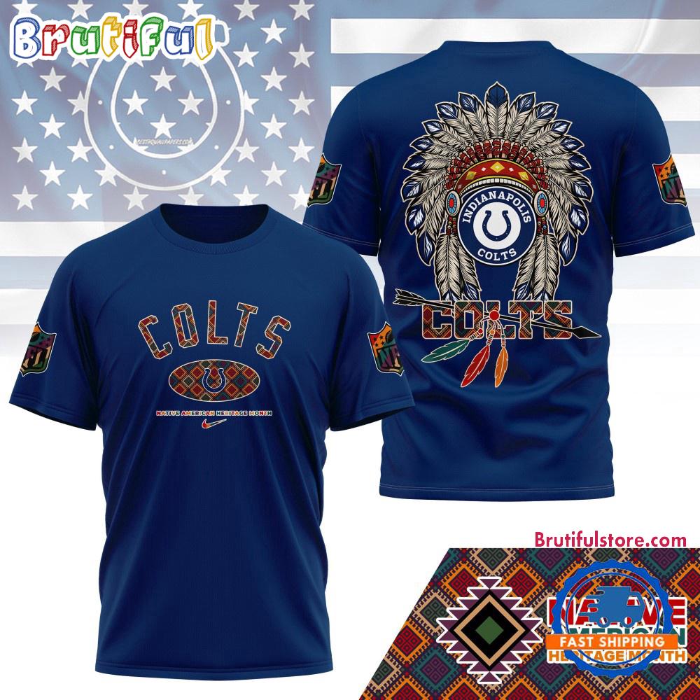 Indianapolis Colts Native American Heritage Month 3D Shirt