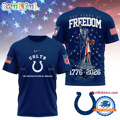 Indianapolis Colts NFL 250 Years of American Freedom Limited Edition 3D Shirt