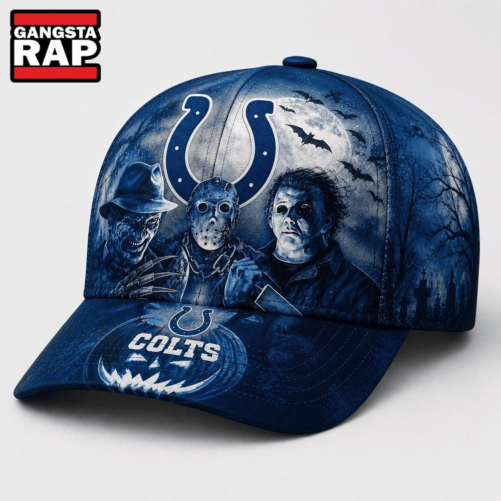 Indianapolis Colts NFL Horror Night Halloween 2026 Design Classic Cap