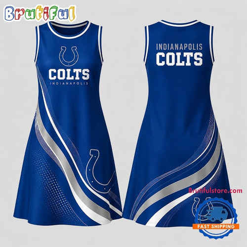 Indianapolis Colts NFL Team Pride Women’s Sleeveless Dress
