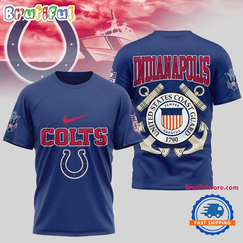 Indianapolis Colts NFL United States Coast Guard Limited 3D Shirt
