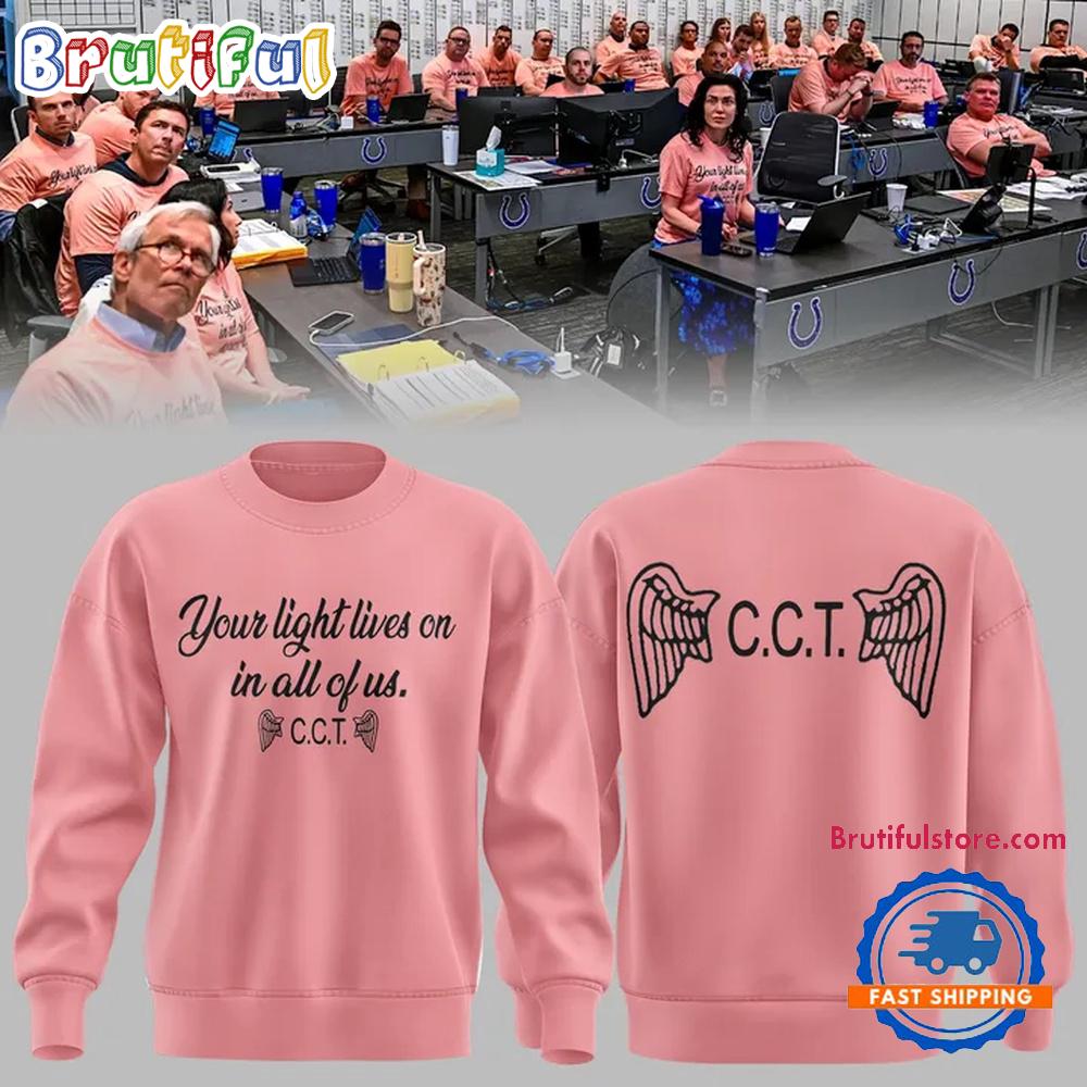 Indianapolis Colts Your Light Lives On In All Of Us CCT Hoodie T-Shirt