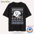 Indianapolis Colts Football Logo Team Helmet Merry Chritmas 2024 T Shirt