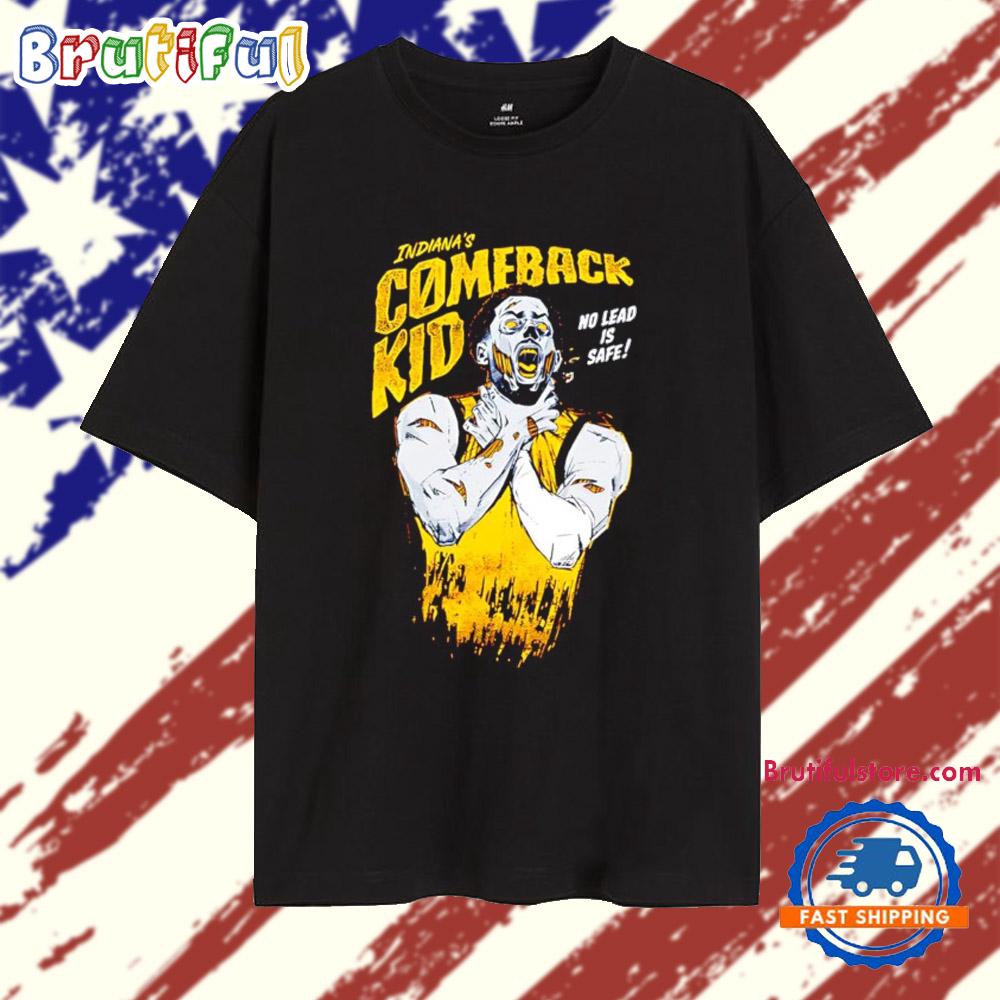 Indiana’s Comeback Kid No Lead Is Safe Tyrese Haliburton Choke Zombie T Shirt