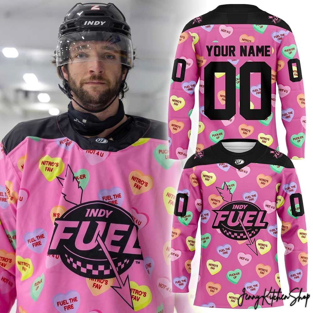 Indy Fuel 2026 Valentine Day Intro’s Fav Hockey Jersey